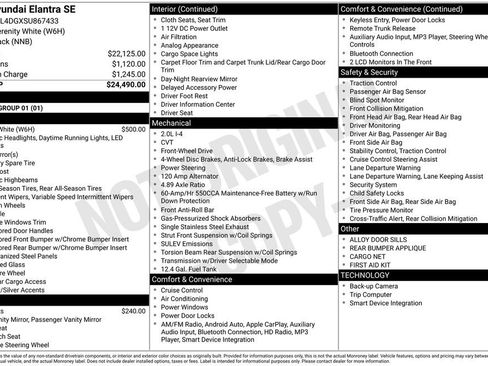 Certified 2025 Hyundai Elantra SE image 27