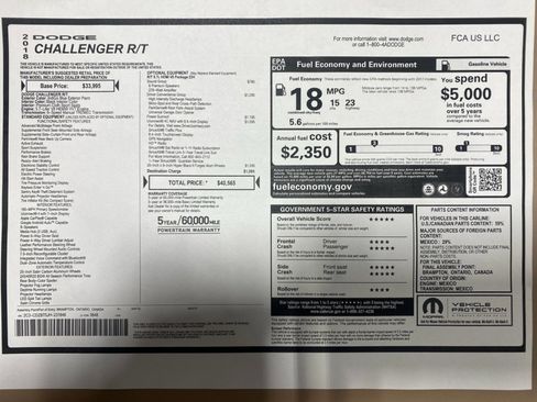 Used 2018 Dodge Challenger R/T w/ Driver Convenience Group image 39