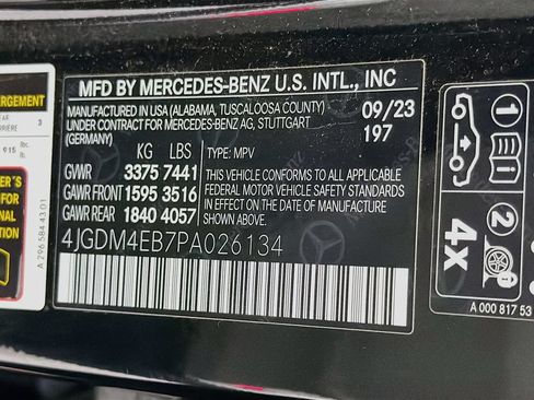Used 2023 Mercedes-Benz EQS 580 4MATIC SUV image 42