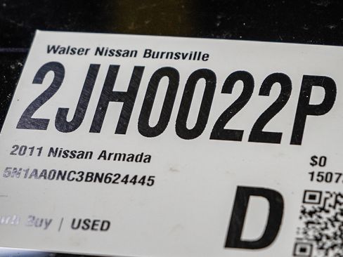 Used 2011 Nissan Armada SL w/ DVD FES Pkg AWD/4WD image 32