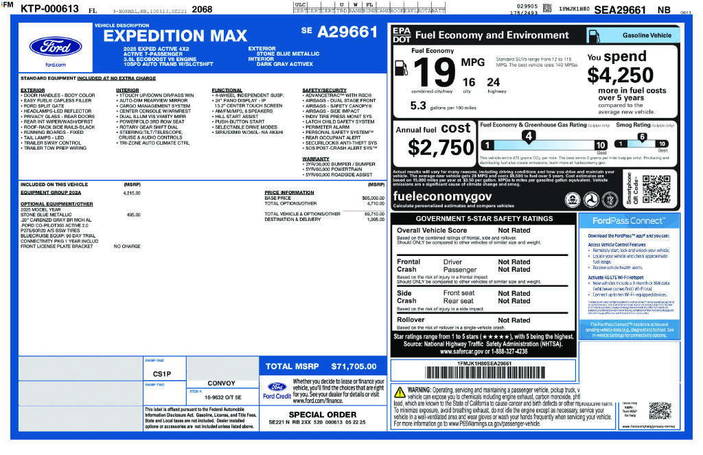Certified 2025 Ford Expedition Max Active RWD image 6