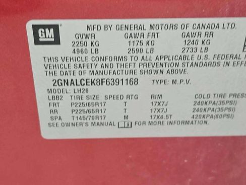 Used 2015 Chevrolet Equinox LT FWD image 11