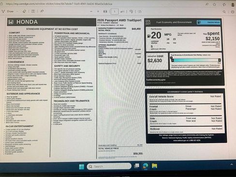 New 2026 Honda Passport TrailSport image 19