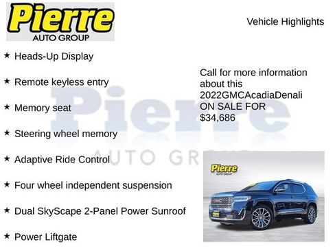 Used 2022 GMC Acadia Denali w/ Denali Ultimate Package AWD/4WD image 23