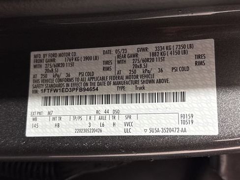 Used 2023 Ford F150 Lariat w/ Equipment Group 502A High AWD/4WD image 21