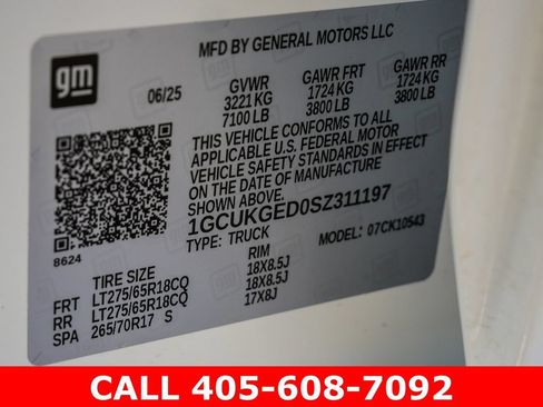 Used 2025 Chevrolet Silverado 1500 LTZ w/ Z71 Off-Road Package AWD/4WD image 42