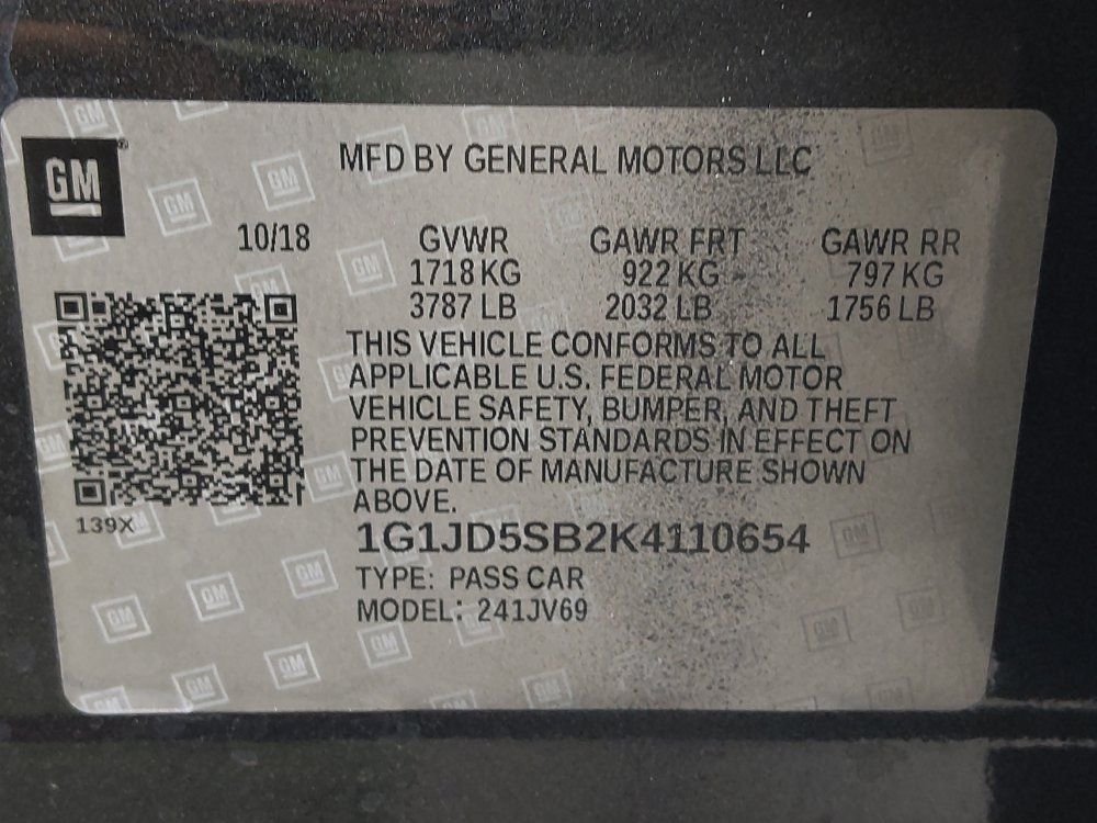 Used 2019 Chevrolet Sonic LT FWD image 33
