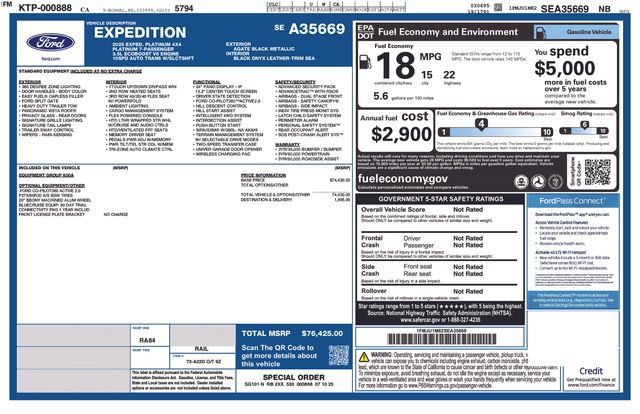 Used 2025 Ford Expedition Platinum AWD/4WD image 5