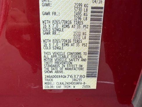 Used 2016 Nissan Frontier SV w/ SV Value Truck Package RWD image 11