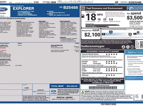 Used 2019 Ford Explorer XLT w/ Equipment Group 201A image 2