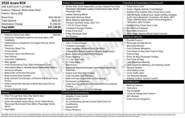 Certified 2026 Acura RDX SH-AWD image 32