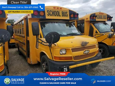 Used 2012 Chevrolet Express 3500 Extended w/ School Bus Package RWD image 5