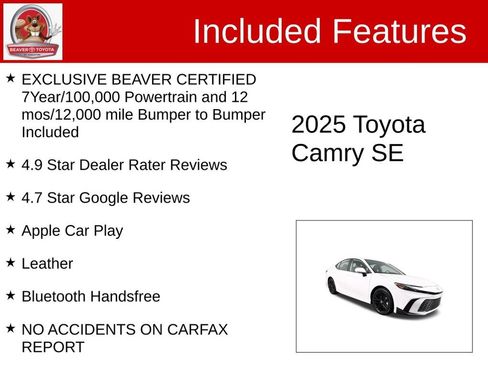 Used 2025 Toyota Camry SE FWD image 4