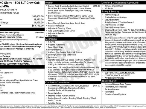 Used 2018 GMC Sierra 1500 SLT w/ SLT Premium Package image 39