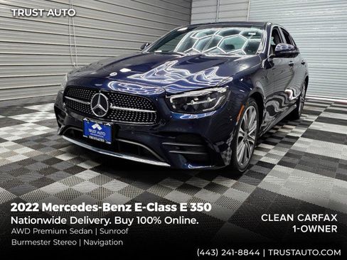 Used 2022 Mercedes-Benz E 350 4MATIC Sedan image 1