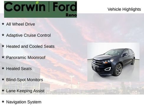 Certified 2017 Ford Edge Sport w/ Equipment Group 401A image 8