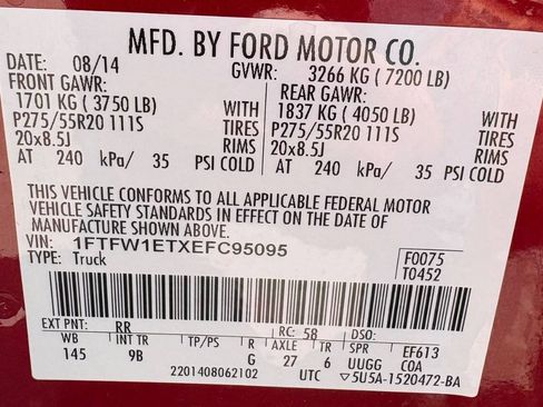 Used 2014 Ford F150 Platinum AWD/4WD image 10