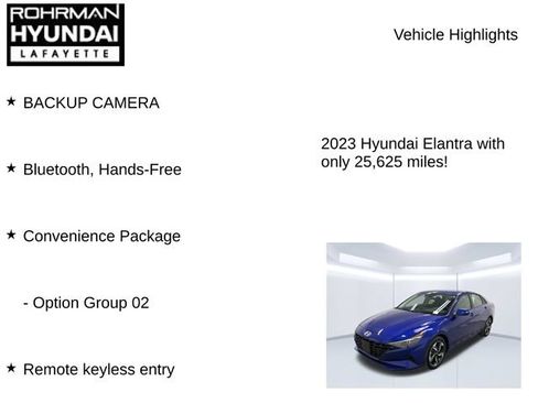 Used 2023 Hyundai Elantra SEL w/ Convenience Package FWD image 7