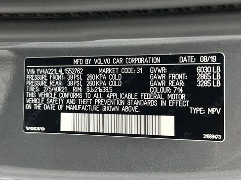 Used 2020 Volvo XC90 T6 Inscription w/ Protection Package Premier AWD/4WD image 26