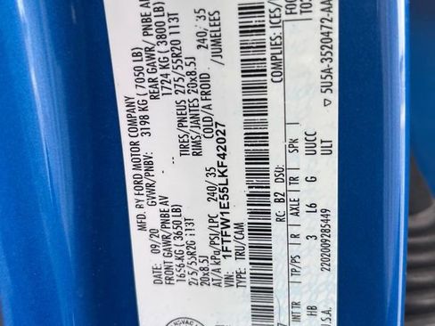 Used 2020 Ford F150 Lariat w/ Equipment Group 502A Luxury image 27