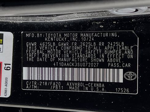 Used 2025 Toyota Camry LE w/ Convenience Package FWD image 26