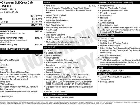 Used 2020 GMC Canyon SLE w/ Elevation Edition AWD/4WD image 31