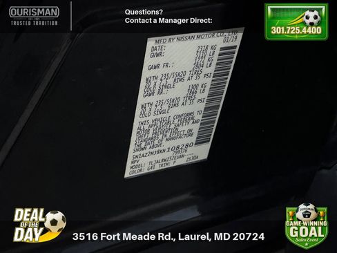 Used 2019 Nissan Murano SL w/ Cargo Package FWD image 31