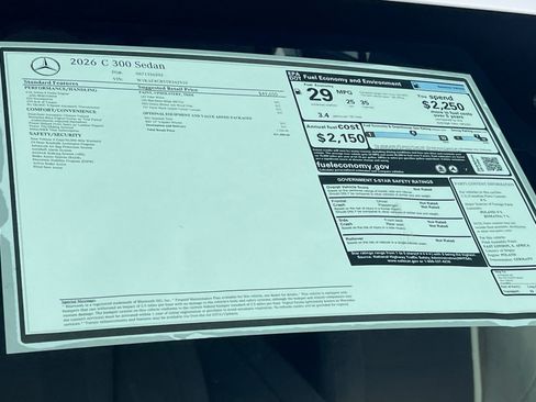 New 2026 Mercedes-Benz C 300 Sedan image 28