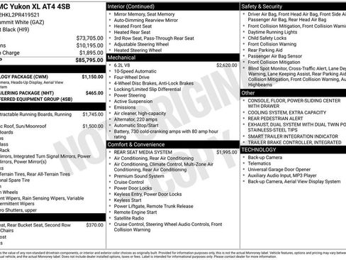 Used 2023 GMC Yukon XL AT4 w/ Technology Package image 7