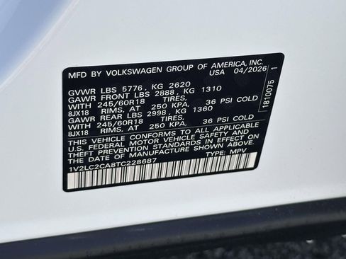 New 2026 Volkswagen Atlas Cross Sport SE AWD/4WD image 16