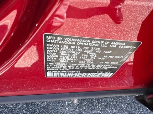 Used 2022 Volkswagen Atlas SEL AWD/4WD image 18