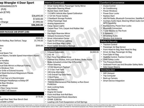 Certified 2025 Jeep Wrangler Unlimited Sport AWD/4WD image 10