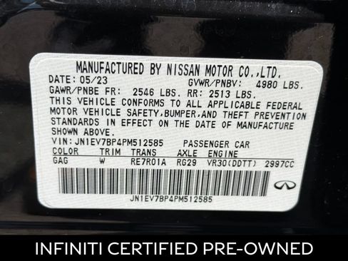 Certified 2023 INFINITI Q50 Luxe w/ Cargo Package RWD image 27