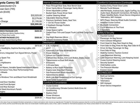 Used 2025 Toyota Camry SE w/ Convenience Package image 35