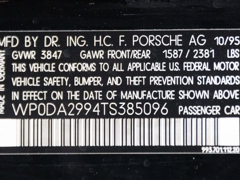 Used 1996 Porsche 911 Targa RWD image 91