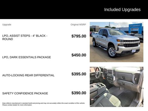 Used 2022 Chevrolet Silverado 1500 Custom w/ LPO, Dark Essentials Package RWD image 5