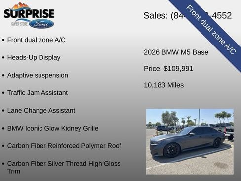Used 2026 BMW M5 w/ Carbon Package AWD/4WD image 22