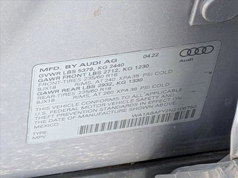 Certified 2022 Audi Q5 2.0T Premium w/ Convenience Package image 17