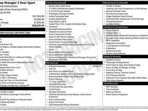 Used 2024 Jeep Wrangler Sport image 34