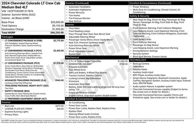 Used 2024 Chevrolet Colorado LT w/ LT Convenience Package III AWD/4WD image 46