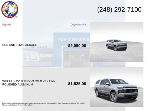 New 2026 Chevrolet Suburban Premier w/ Sun And Tow Package AWD/4WD image 5
