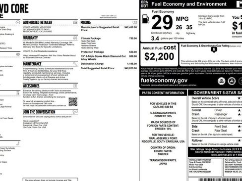 Used 2024 Volvo S60 B5 Core w/ Climate Package FWD image 15