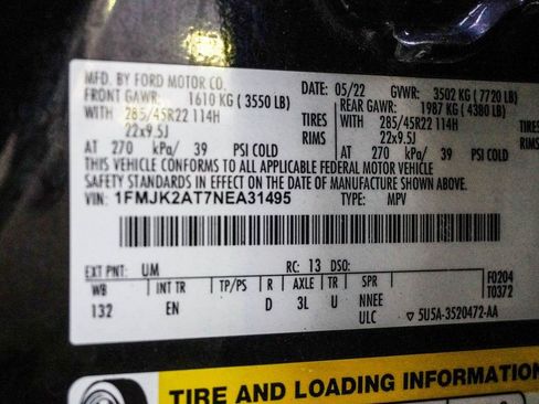 Used 2022 Ford Expedition Max Limited AWD/4WD image 32