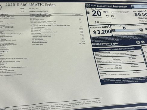 New 2025 Mercedes-Benz S 580 S 580 image 29