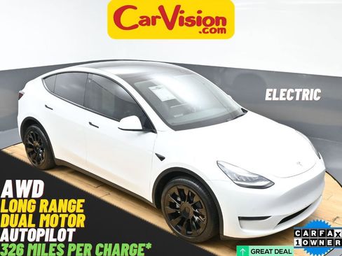 Used 2021 Tesla Model Y Long Range AWD/4WD image 1