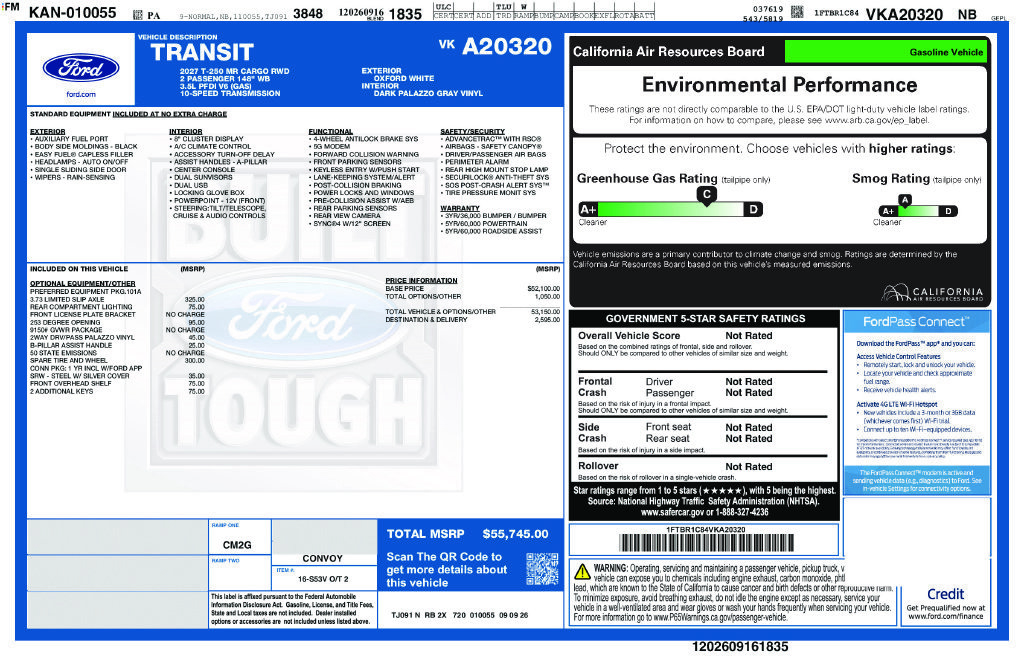 New 2027 Ford Transit 250 148 Medium Roof RWD image 5