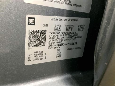 Used 2021 Chevrolet Silverado 1500 Custom image 35