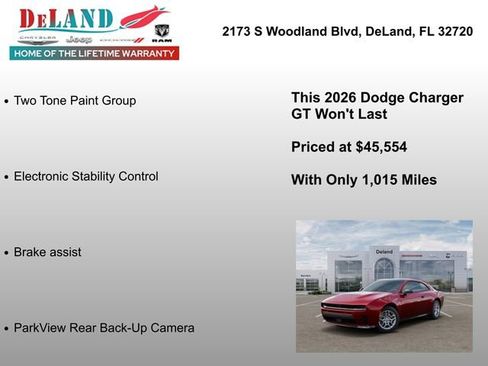 New 2026 Dodge Charger GT AWD/4WD image 6