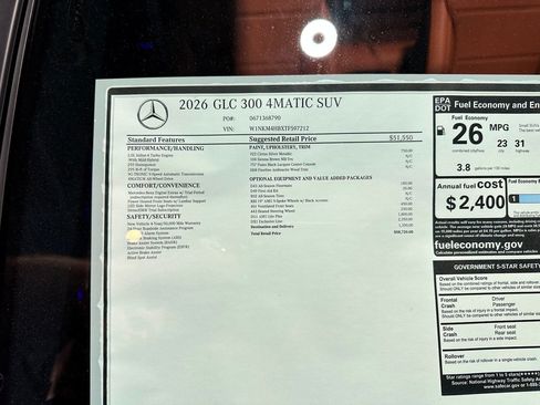 New 2026 Mercedes-Benz GLC 300 4MATIC image 17