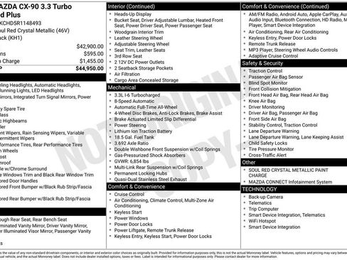 Used 2024 MAZDA CX-90 3.3 Turbo w/ Preferred Plus image 17